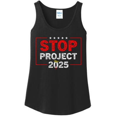 Stop Project 2025 TrumpS Project Anti Trump Ladies Essential Tank