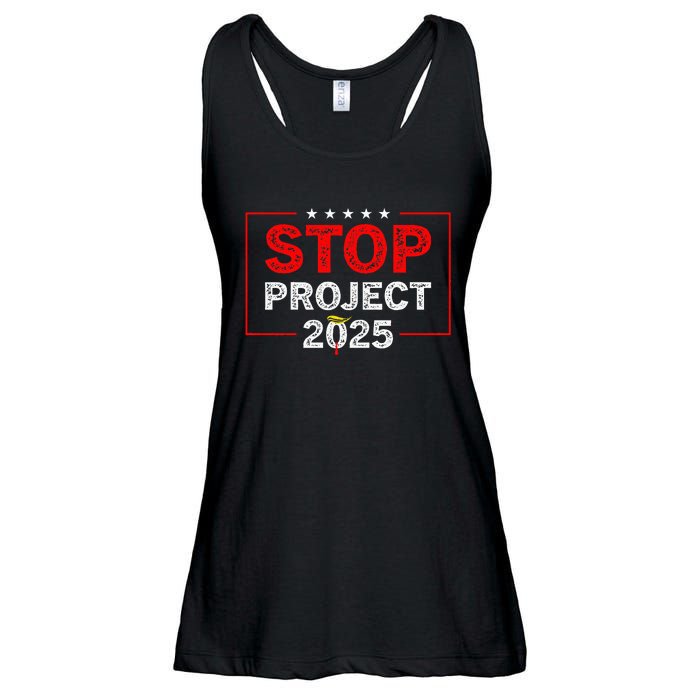 Stop Project 2025 TrumpS Project Anti Trump Ladies Essential Flowy Tank