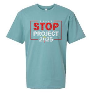 Stop Project 2025 TrumpS Project Anti Trump Sueded Cloud Jersey T-Shirt