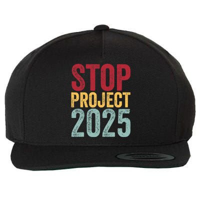 Stop Project 2025 Women Wool Snapback Cap