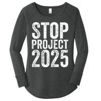 Stop Project 2025 Women's Perfect Tri Tunic Long Sleeve Shirt