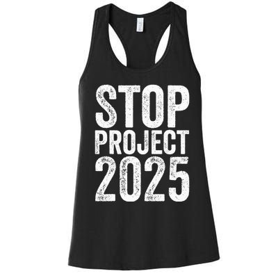 Stop Project 2025 Women's Racerback Tank