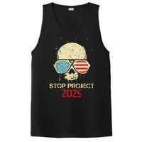 Stop Project 2025 Skull American Us Flag PosiCharge Competitor Tank