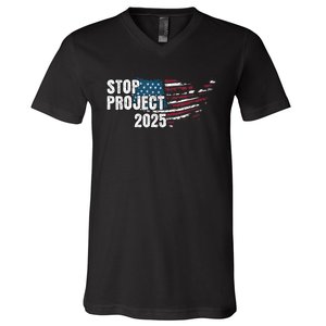 Stop Project 2025 Anti Trump V-Neck T-Shirt