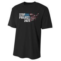 Stop Project 2025 Anti Trump Performance Sprint T-Shirt