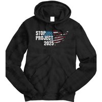 Stop Project 2025 Anti Trump Tie Dye Hoodie