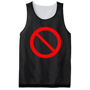 Sign Prohibited 2 Mesh Reversible Basketball Jersey Tank