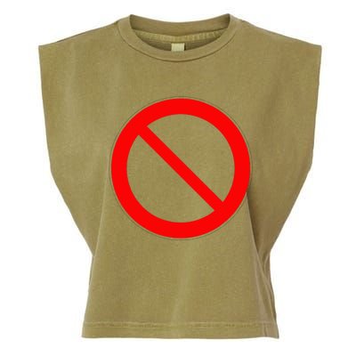 Sign Prohibited 2 Garment-Dyed Women's Muscle Tee