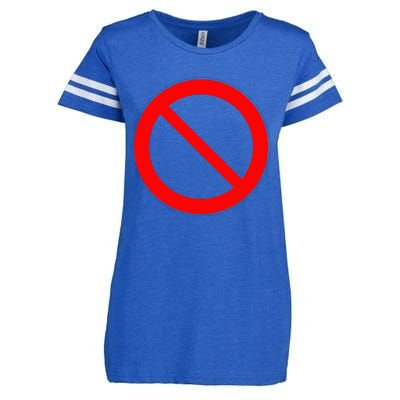 Sign Prohibited 2 Enza Ladies Jersey Football T-Shirt