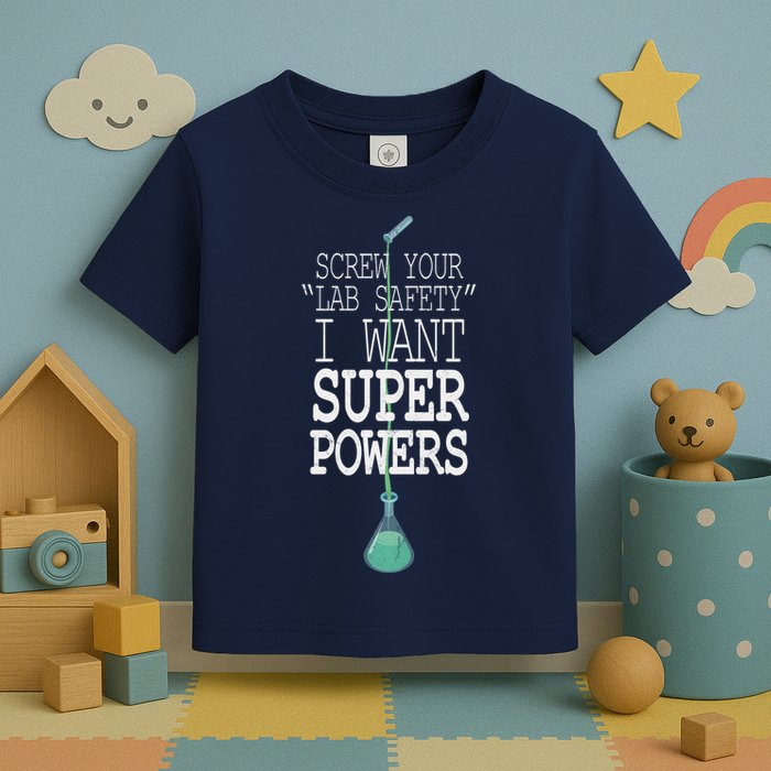 Screw Your Lab Safety I Want Super Powers Toddler T-Shirt