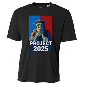 Stop Project 2025 Weeping Statue Of Liberty Protest Cooling Performance Crew T-Shirt