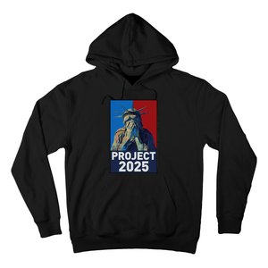 Stop Project 2025 Weeping Statue Of Liberty Protest Hoodie