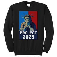 Stop Project 2025 Weeping Statue Of Liberty Protest Sweatshirt