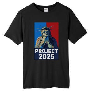 Stop Project 2025 Weeping Statue Of Liberty Protest Tall Fusion ChromaSoft Performance T-Shirt