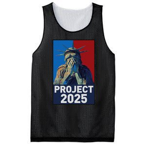 Stop Project 2025 Weeping Statue Of Liberty Protest Mesh Reversible Basketball Jersey Tank