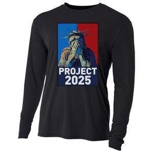 Stop Project 2025 Weeping Statue Of Liberty Protest Cooling Performance Long Sleeve Crew