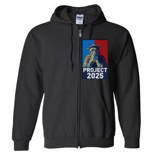 Stop Project 2025 Weeping Statue Of Liberty Protest Full Zip Hoodie