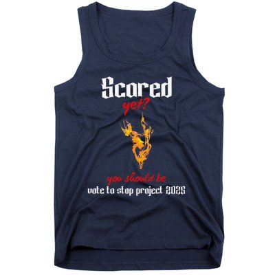 Stop Project 2025 Fight Facism Vote To Save Democracy Tank Top