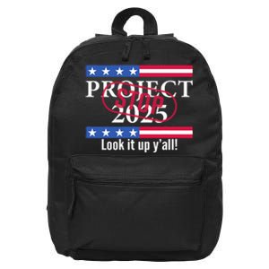 Stop Project 2025 Look It Up Y’All Anti Trump 16 in Basic Backpack