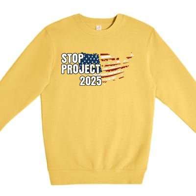 Stop Project 2025 American Flag Premium Crewneck Sweatshirt