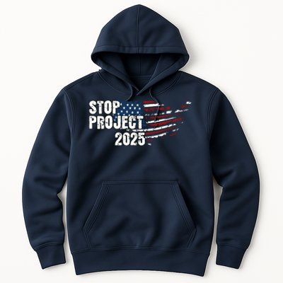 Stop Project 2025 American Flag Hoodie