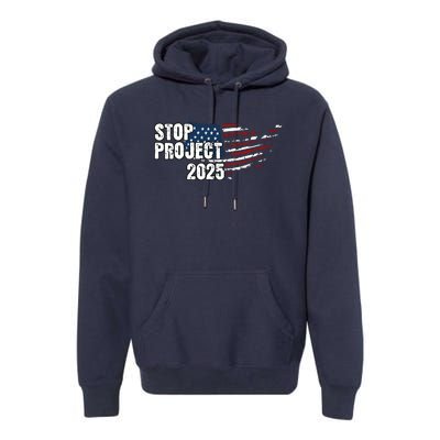 Stop Project 2025 American Flag Premium Hoodie