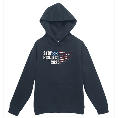 Stop Project 2025 American Flag Urban Pullover Hoodie