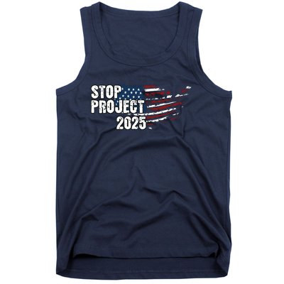 Stop Project 2025 American Flag Tank Top