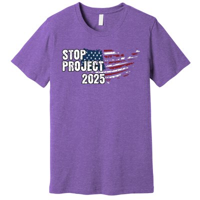 Stop Project 2025 American Flag Premium T-Shirt