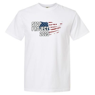 Stop Project 2025 American Flag Garment-Dyed Heavyweight T-Shirt