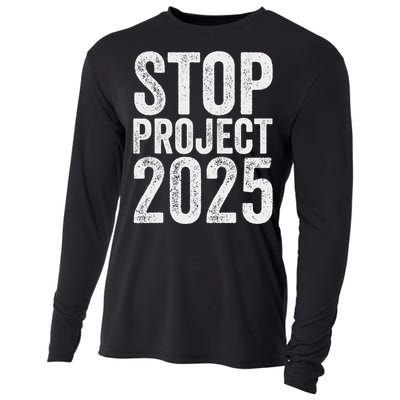 Stop Project 2025 Anti Trump Bold Design Cooling Performance Long Sleeve Crew