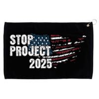 Stop Project 2025 Anti Trump Flag Grommeted Golf Towel