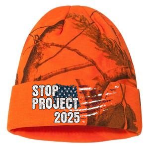 Stop Project 2025 Anti Trump Flag Kati Licensed 12" Camo Beanie