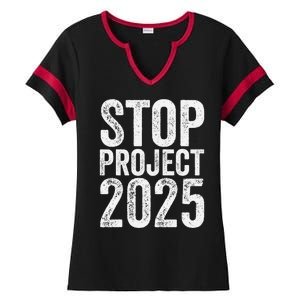 Stop Project 2025 Ladies Halftime Notch Neck Tee