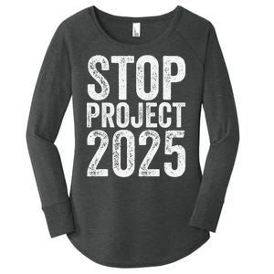 Stop Project 2025 Women's Perfect Tri Tunic Long Sleeve Shirt