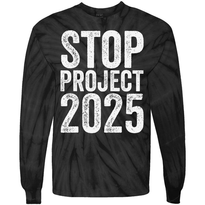 Stop Project 2025 Tie-Dye Long Sleeve Shirt