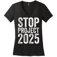 Stop Project 2025 Women's V-Neck T-Shirt