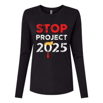 Stop Project 2025 TrumpS Project Anti Trump Funny Gift Womens Cotton Relaxed Long Sleeve T-Shirt