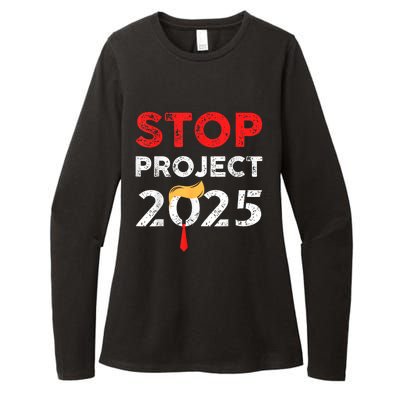 Stop Project 2025 TrumpS Project Anti Trump Funny Gift Womens CVC Long Sleeve Shirt