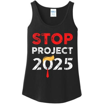 Stop Project 2025 TrumpS Project Anti Trump Funny Gift Ladies Essential Tank