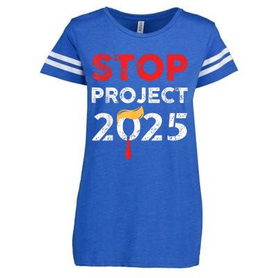 Stop Project 2025 TrumpS Project Anti Trump Funny Gift Enza Ladies Jersey Football T-Shirt