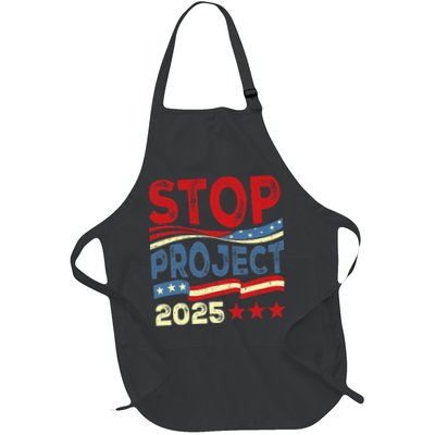 Stop Project 2025 Anti Trump Usa Flag Political Apron