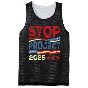 Stop Project 2025 Anti Trump Usa Flag Political Mesh Reversible Basketball Jersey Tank