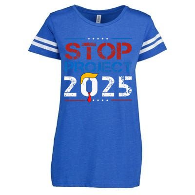 Stop Project 2025 Trumps Project Anti Trump Enza Ladies Jersey Football T-Shirt