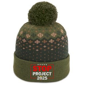 Stop Project 2025 Anti Trump The Baniff Cuffed Pom Beanie