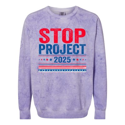 Stop Project 2025 Colorblast Crewneck Sweatshirt