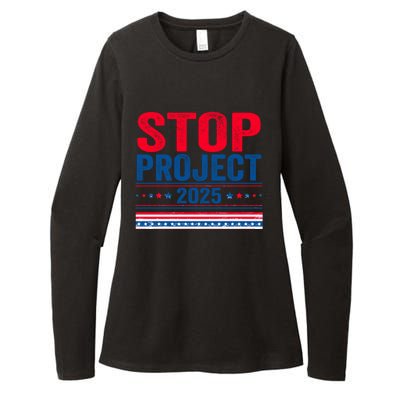 Stop Project 2025 Womens CVC Long Sleeve Shirt