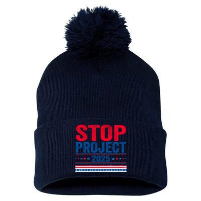 Stop Project 2025 Pom Pom 12in Knit Beanie