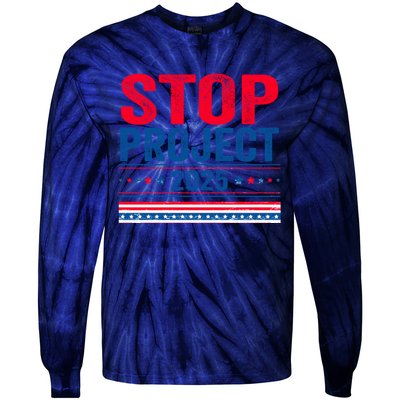 Stop Project 2025 Tie-Dye Long Sleeve Shirt