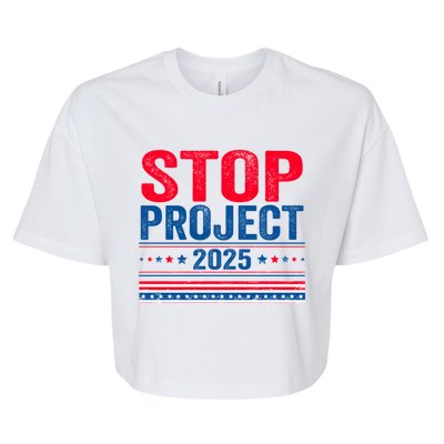 Stop Project 2025 Bella+Canvas Jersey Crop Tee